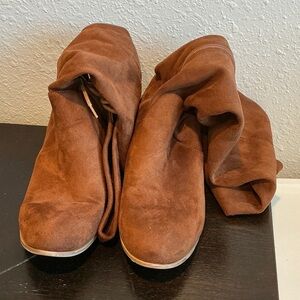 Bonnibel Suede Brown Over the Knee Boots Size 8.5